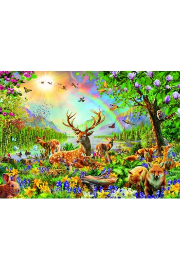 Puzzle dla dzieci 200 el. Le�ne zwierz�ta Ravensburger