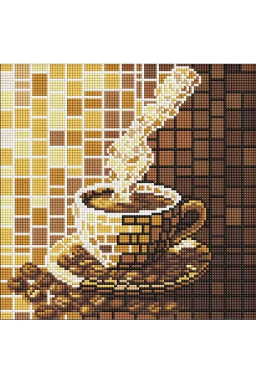 Diamentowa mozaika - Witra�. Kawa 30x30cm