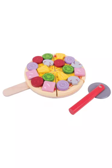 Drewniana Pizza do krojenia Bigjigs Toys