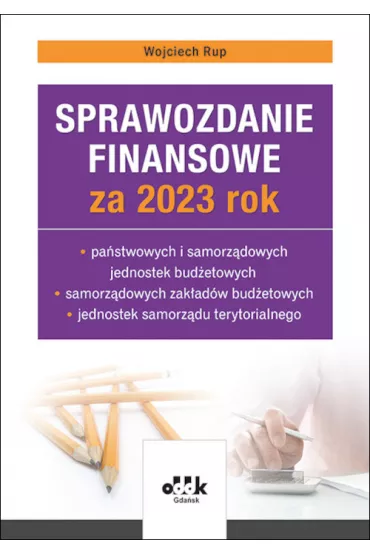 Sprawozdanie finansowe za 2023 rok - Wojciech Rup