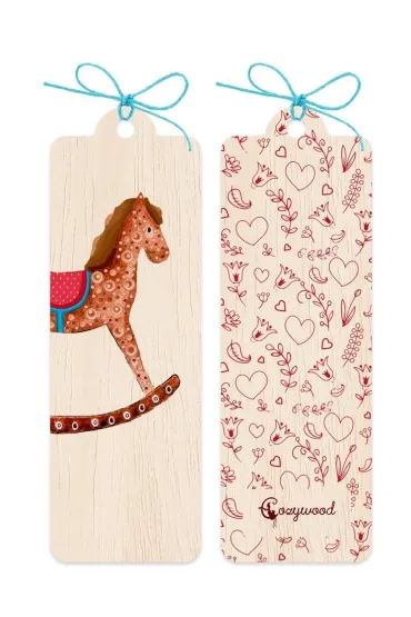 Cozywood Zak�adka drewniana Konik na biegunach