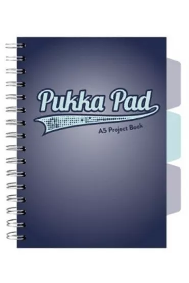 Pukka Pad Project Book A5 Navy kratka 100 kartek 3 szt.