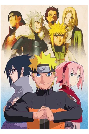 Puzzle 1000 el. Dru�yna Naruto Trefl