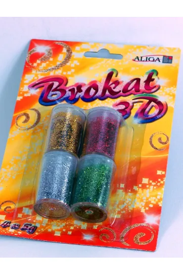 Aliga Brokat sypki bio 4 kolor�w x 5g 4x5g