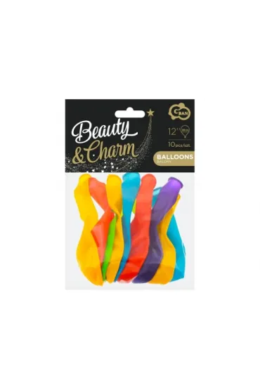 Godan Balony Beauty&Charm, krystaliczny mix 10 szt.
