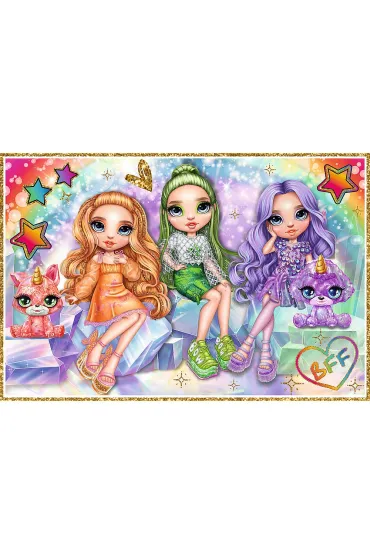 Puzzle 2x200 el. T�czowe lalki Trefl
