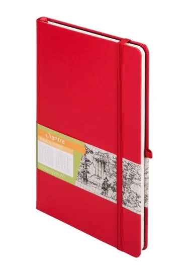 Antra Notes A5 Romantyzm czerwony kratka 160 kartek