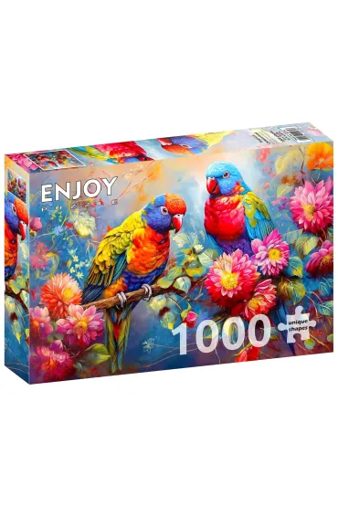 Puzzle 1000 el. Tropikalni towarzysze Enjoy