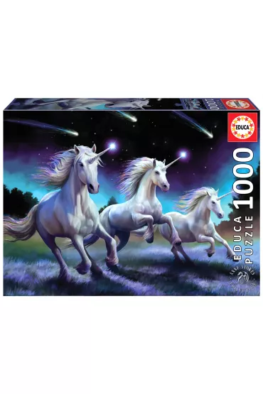 Puzzle 1000 el. Spadaj�ce gwiazdy, Anne Stokes Educa - Anne Stokes