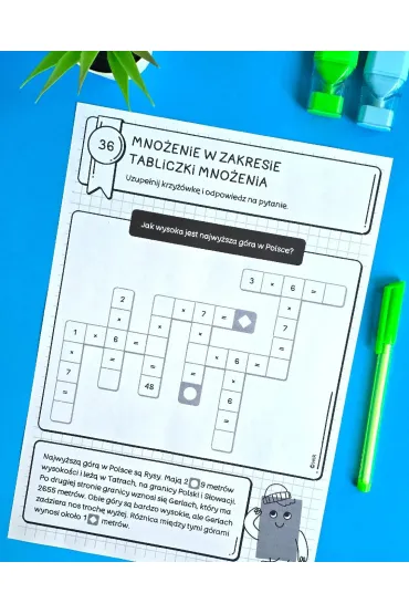 Krzy��wki matematyczne dla klas 1-3