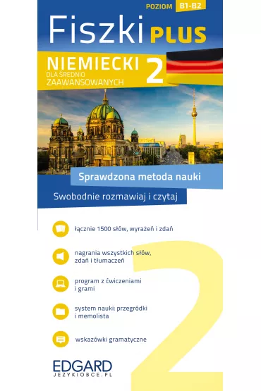 Fiszki plus. Niemiecki dla �rednio zaawansowanych. Poziom B1-B2