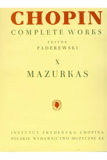 Chopin. Complete Works. X Mazurki