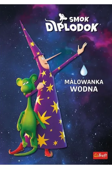 Smok Diplodok. Malowanka wodna
