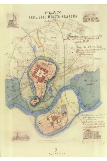 Austeria Notes. Plan miasta Krakowa