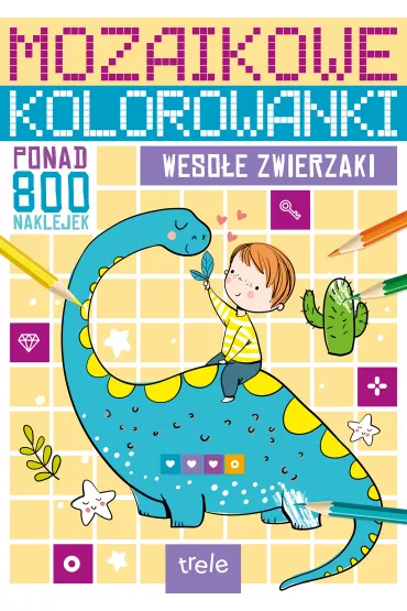 Weso�e zwierzaki. Mozaikowe kolorowanki