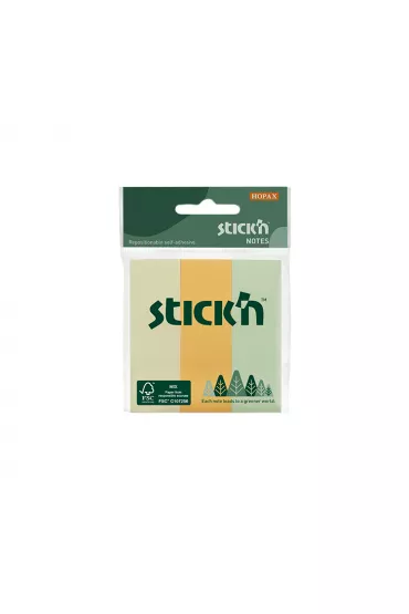 Stickn Notes samoprzylepny pastel 76x25mm 50 kartek