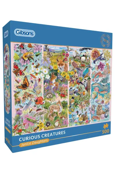 Puzzle 500 Ciekawe stworzenia Gibsons
