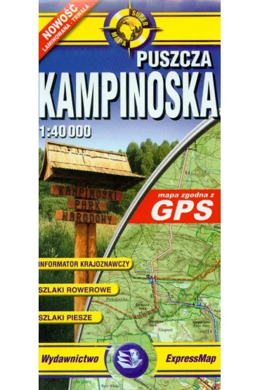 Puszcza Kampinoska mapa turystyczna 1:40 000