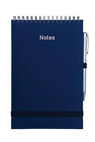 Wok� Nas Notes A5 Vivella na spirali z gumk� granat - papier bia�y linia