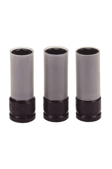 Zestaw nasadek udarowych do felg 1/2" 17, 19, 21 mm TengTools 9203N (118870104) 3 szt.