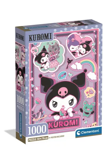 Puzzle 1000 Compact Kuromi Clementoni