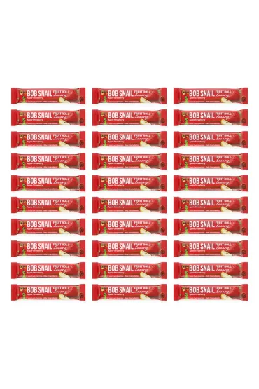 Bob Snail Przek�ska roll long jab�ko - truskawka Zestaw 30 x 15 g