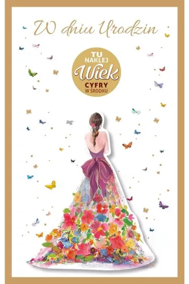 AbCard Kartka okoliczno�ciowa Urodziny (wymienne cyfry)