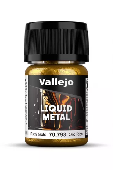 Vallejo: 70.793 - Liquid Metal - Rich Gold (35 ml)