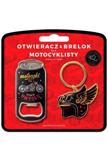 Zestaw brelok + otwieracz dla motocyklisty