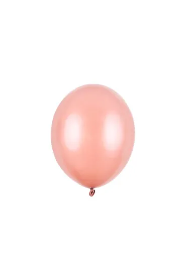 PartyDeco Balony Strong Metallic Rose Gold 30cm 100 szt