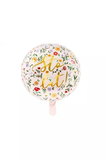 PartyDeco Balon foliowy Sto lat! 35cm