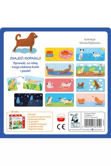 Puzzle Kapitan Nauka. Uk�adanki malucha. Kotki, pieski Edgard - Monika Rejkowska