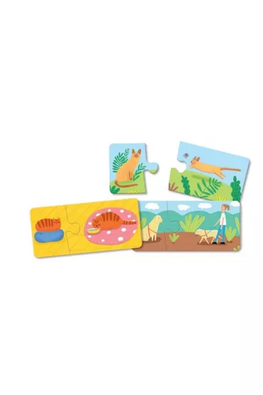 Puzzle Kapitan Nauka. Uk�adanki malucha. Kotki, pieski Edgard - Monika Rejkowska
