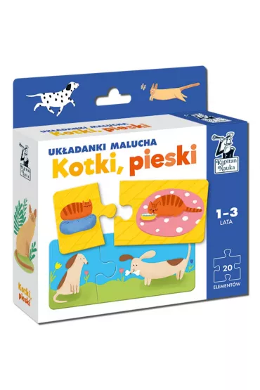 Puzzle Kapitan Nauka. Uk�adanki malucha. Kotki, pieski Edgard - Monika Rejkowska