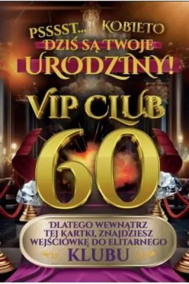 Yeku Karnet Urodziny 60 damskie
