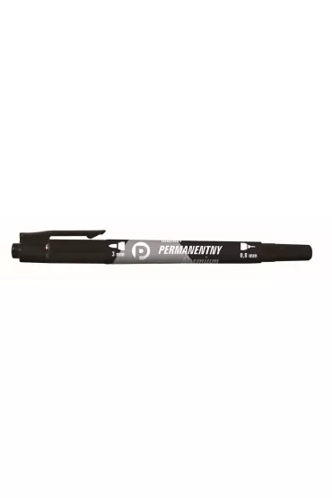 Tetis Marker permanentny 2 ko�c�wki KM501-V2 czarny