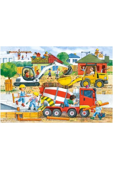 Puzzle 40 el. Plac budowy Castorland