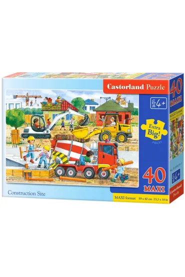Puzzle 40 el. Plac budowy Castorland