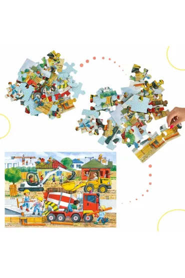 Puzzle 40 el. Plac budowy Castorland