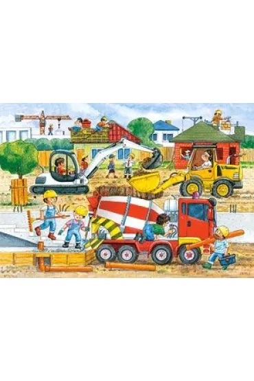 Puzzle 40 el. Plac budowy Castorland