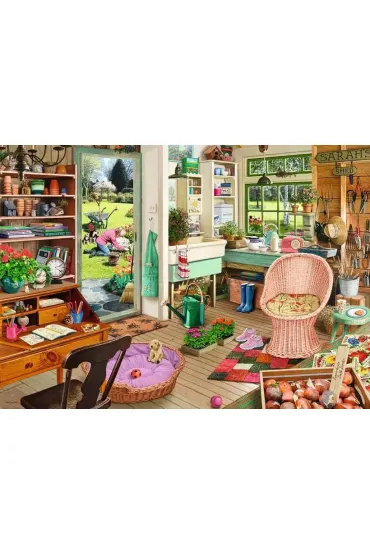 Puzzle 1000 el. Szopa ogrodowa Ravensburger