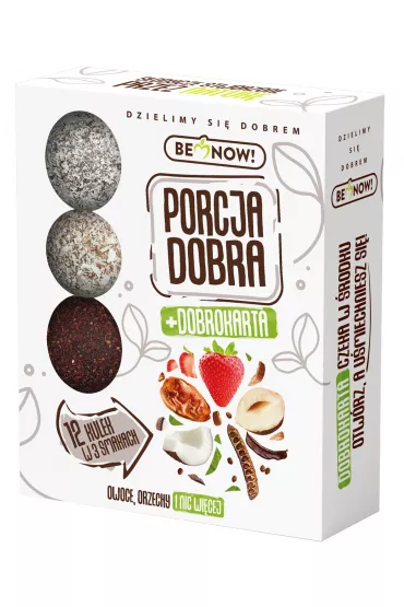 Porcja Dobra Kulki owocowo-orzechowe 12 x 12 g