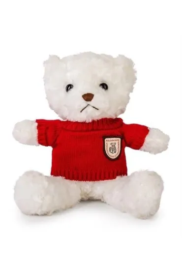 Mi� bia�y 22cm w sweterku czerwony Daffi