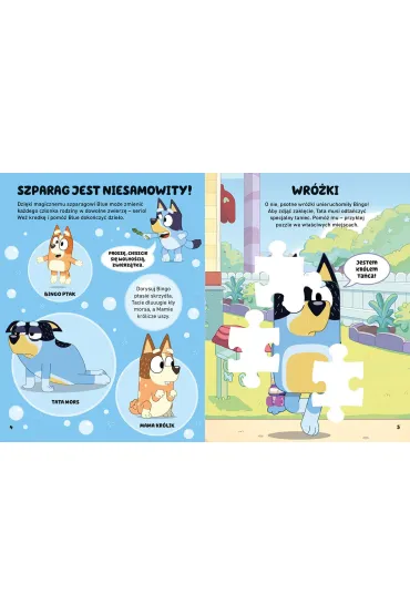 Oto Bluey! Zabawy i zadania z naklejkami
