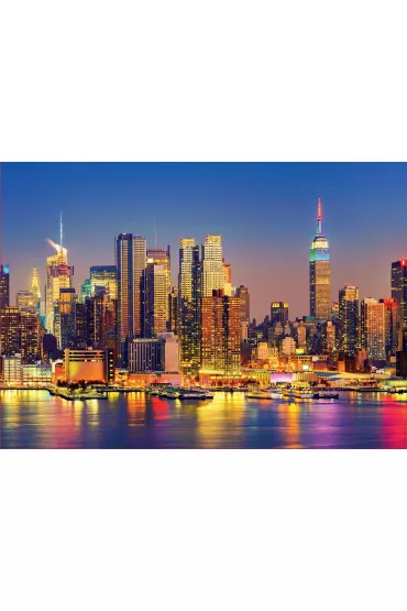 Puzzle 1500 el. Manhattan noc�, Nowy Jork Educa
