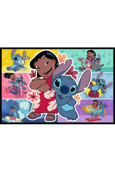 Puzzle 2x200 el. Weso�e �ycie Stitcha Trefl