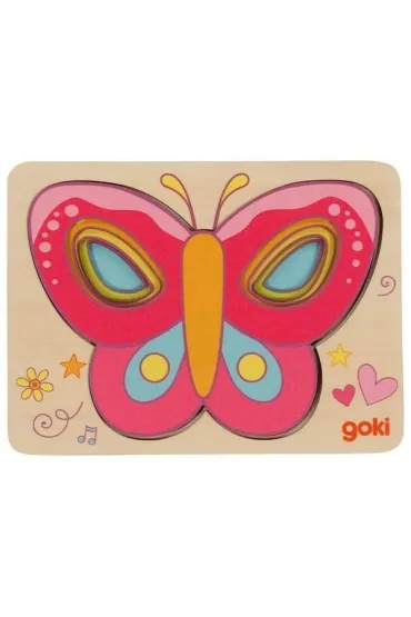 Puzzle warstwowe Motyl Goki