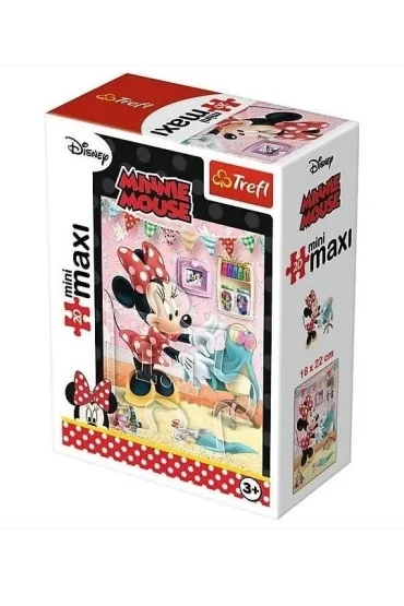 Puzzle 20 el. miniMAXI Ulubione zaj�cia Minnie 3 Trefl