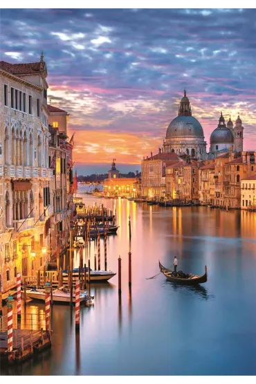 Puzzle 500 el. Compact Lighting Venice Clementoni