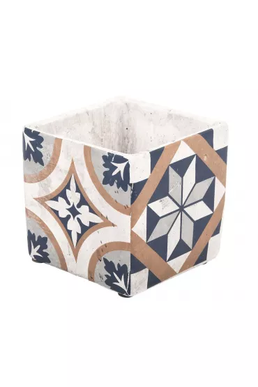 Esschert Design Betonowa doniczka Azulejos 13cm